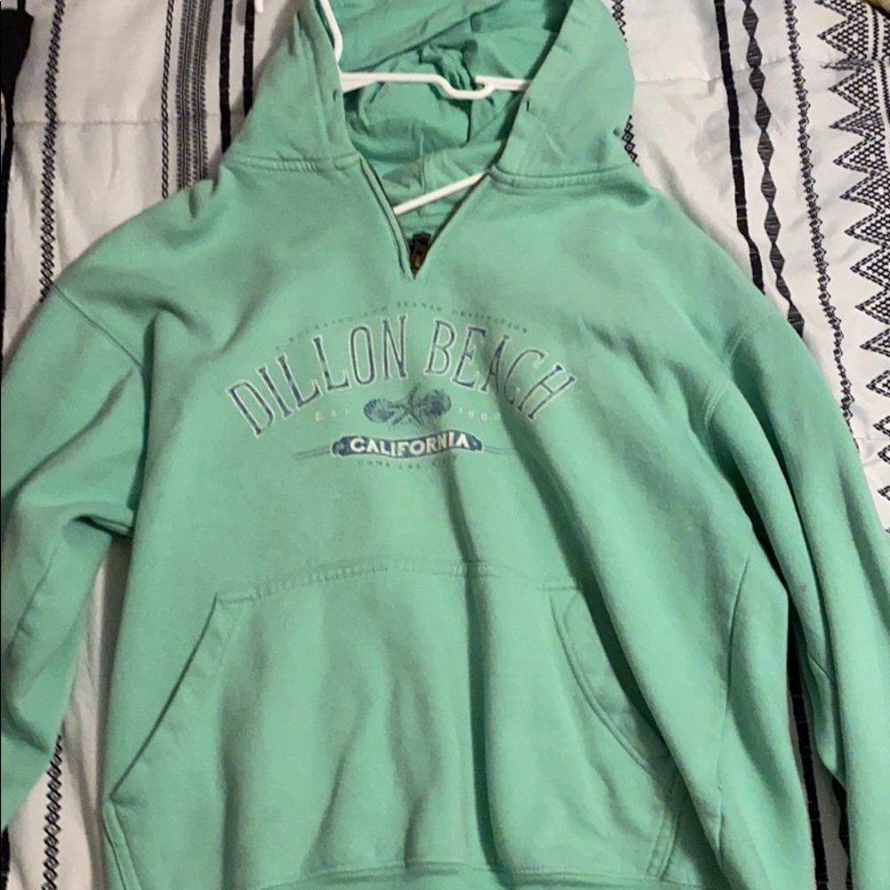 Blue hoodie